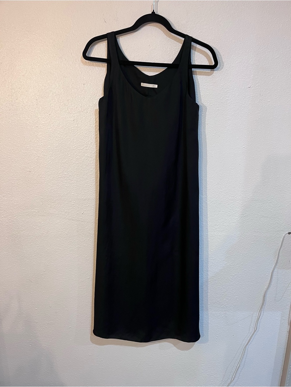 Evam Eva Vie Japan Womens 1 Black 100% Cupro Tank Slip Dress